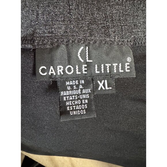 Carole Little Womens XL Open Front Longline Cardigan Jacket Gray Polyester & Spa - Picture 14 of 16